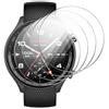 GIOPUEY Pellicola Protettiva per OnePlus Watch 2R, [4 Pezzi] Vetro temperato Schermo Protezione Pellicola [Copertura Completa] [Anti-graffio] - Trasparente