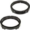 tomzz Audio 2849-001 Anelli per altoparlanti staffe adattatore compatibile con Seat Ibiza 6L Leon 1P porta anteriore e porta posteriore per altoparlanti DIN 165mm