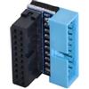 chenyang USB 3.0 pannello frontale connettore 19/20 pin maschio a femmina 90 gradi verso il basso angolato scheda madre connettore adattatore di cambio genere
