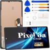 SRJTEK Display LCD OLED per Google Pixel 6A per Google Pixel 6A, ricambio per Google Pixel 6A GX7AS GB62Z G1AZG GB17L Digitizer Touch Screen Assembly Repair con telaio (nero)