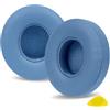 Linkidea Cuscinetti auricolari di ricambio per cuffie Beats Solo 4 Wireless On-Ear, cuscinetti auricolari, copriauricolari (pelle proteica) (Blu)