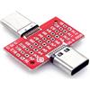 Treedix Scheda di prova USB 3.1 Tipo-C maschio a femmina Circuirt Board 24Pin per estensione di trasferimento del cavo del cavo della linea della data