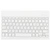 Bewinner Tastiera francese senza fili, tastiera Bluetooth wireless AZERTY francese europea senza fili, tastiera per tablet wireless portatile sottile da 10 pollici, texture in metallo spazzolato per (bianco)