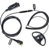 HYSHIKRA Cavo adattatore audio radio universale a 2 vie 3,5 femmina a multi-pin con PTT 3,5 mm Jack Headset Compatibile con Baofeng UV-5R UV-5RA UV-82 Kenwood TH-22AT TK-3100 (forma D)