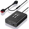 FitDVR Adattatore di alimentazione per dashcam (8 pin) adatto a Land Rover e Jaguar, alimentazione USB con display a LED, collegamento allo specchietto retrovisore automatico, uscita 5V 12V, D3-020