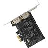 Yunseity Scheda adattatore PCI Express SATA IDE, scheda adattatore controller IDE SATA ESATA a 2 porte PCIe, supporta dischi rigidi ATA, velocità 3 Gb/s