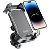 Futuhada Porta Cellulare Bici 360° Rotabile, Blocco di Sicurezza Antivibrante Porta Telefono Moto, Supporto Smartphones Bicicletta Motociclo for Pro Max Plus Mini Xs Max XR X SE 4.7-6.8 Cellphones