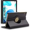 ebestStar - Cover per Realme Pad 10.4 (2021), Custodia Protezione Rotazione 360, Pelle PU, Nero