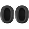ECSiNG 1 paio di cuscinetti auricolari di ricambio compatibili con Sony WH-1000XM2 MDR-1000X cuffie proteiche in pelle schiuma auricolari accessori nero