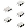 YINETTECH 5PCS Tipo C Presa di Ricarica Porta USB C Femmina Presa di Ricarica Porta Caricatore 4 Pin Connettore Presa Jack Compatibile con Alcatel 1T 10 8092 Tablet