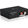 KGUSS FX-Audio- FX03 384Khz DAC Decorder USB-C a RCA Digital a Analogico Audio Converter Supporta DSD 256 PCM 32Bit per Set-Top Box, Telefono cellulare, computer, Game Machine