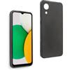 REY Cover in Gel TPU Nera per Samsung Galaxy A03 Core, Ultra Sottile 0,33 mm, Morbido Flessibile, Custodia Silicone