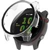 KUTEWEU Tiggo Pellicola Custodia per Garmin Forerunner 255s Watch con Pellicola temperata,Morbida Plating PC Protettivo Case Skins Copertura Shell per Garmin Forerunner 255 S Watch Accessories (clear)