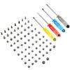 MMOBIEL Set completo: Viti di Ricambio per iPhone 12 6.1 Inch con 2X Viti pentalobe in ogni colore Inclusi 4 cacciaviti