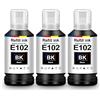 UniPlus Cartucce E102 ET-2851 ET-4850 ET-3850 Compatibile per Epson E102 Multipack Nero flaconi Inchiostro Compatible per Epson Ecotank ET-2850 ET-3750 ET-4856 ET-2750 ET-4750 ET-4700 ET-2751 ET-15000