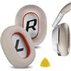 GEEKRIA Cuscinetti auricolari di ricambio Geekria QuickFit per Plantronics BackBeat PRO2/PRO2 Special Edition, Voyager 8200UC, cuscini per le orecchie, parti di riparazione (Bianco/Rosso)