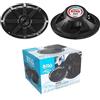 GK SOUND KIT SET PER BOSS AUDIO SYSTEMS MR692B 2 diffusori altoparlanti marini ovali 2 vie neri 6 x 9 15 x 23 cm 175 watt rms 350 watt max 4 ohm impermeabili mare piscina barca hotel, a coppia