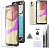 RongZy LCD Schermo per Motorola Moto E13 Display di Ricambio Touch Screen Digitizer Parti di Riparazione per Motorola Moto E13 XT2345 LCD Display con Strumenti(Nero con Cornice, 6.5)