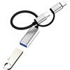 HOYULLI Adattatore Lightning USB C maschio a USB Female (2 in 1) OTG 3.0 per iPhone 16 15 14 13 12 Pro Max per Apple compatibile con Samsung S25 Adaptateur fotocamera digitale foto per iPad lettura di schede