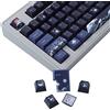 JakeTsai - Keycaps in PBT con 128 tasti a Sublimazione con profilo ciliegia con 6.25U barra spaziatrice set per interruttori Cherry MX ISO/ANSI Layout Tastiere Meccaniche