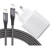 JupptElectronics Caricatore USB C da 45W Caricatore Rapido per Samsung Galaxy S23+, S23 Ultra, S22+, S21 Ultra 5G, Note10+, Galaxy Tab S8, S8+, S8 Ultra, Tab S7, con cavo di Ricarica in Nylon 100W USB-C 5A 2M