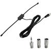 leruiyezs Antenna Dab Per Autoradio Connettore Tipo F 75 Ohm Dipolo Est. Con Cavo Di Prolunga Con Adesivo 3M Per Migliorare La Ricezione Antenna Radio Fm Per Sistema Audio Domestico E Stereo Interno