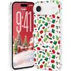Lafunda Custodia natalizia per iPhone Air, per donne, ragazze, bambini, uomini, in silicone liquido, sottile, morbida, in poliuretano termoplastico, carina trasparente con fiocco di neve, custodia