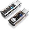 leizhan Adattatore audio da USB-C a 3,5 mm e convertitore da USB-C a Lightning Ricarica rapida a 35 W e trasferimento dati a 480 Mbit/s-Trasparente