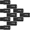 Gigastone Chiavetta USB 16 GB Set da 10, V70 USB 2.0 Memorizzazione dei dati Serie, design portachiavi, compatibile con interfaccia USB 2.0