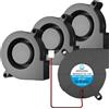 WINSINN Ventola 5015 da 50 mm, 12 V, per stampante 3D, 12 V, turbina turbina turbo con doppio cuscinetto a sfera, raffreddamento senza spazzole, 50 mm x 15 mm, 2 pin (confezione da 4 pezzi)