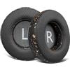 SOULWIT 90 mm Mesh Tessuto Cuscinetti Auricolari di Ricambio per JBL Synchros E50 E50BT S500 S700 Cuffie Senza Fili, Cuscinetti Auricolari con Schiuma di Isolamento Acustico