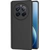 AICEK Compatible con Realme 12 Pro Cover, Silicone Custodia per Realme 12 Pro Cover Molle di TPU Sottile Bumper Case Nero