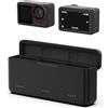 TELESIN Caricatore 3-Slot USB-C per DJI Osmo 360/Action 6/5/4 | Viaggio/studio, ricarica rapida 3-slot e cavo Type-C, compatibile con batterie Osmo
