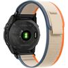 SumRioo QuickFit 26mm Cinturino per Garmin Fenix 8/8 Solar 51mm/7X Pro/7X/6X Pro/6X/5X Plus/5X/3/3HR, Nylon Trail Loop per Garmin Tactix 8 51mm, Enduro 3, Epix Pro Gen2 51mm, Arancione/Beige-A