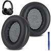 YieJoya Cuscinetti di Ricambio per Anker Soundcore Life Q30 Q30BT con Pelle Proteica e Memory Foam