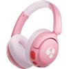 awatrue Cuffie Bluetooth per Bambini, Tasti Giganti & Microfono Integrato, Bluetooth 5.4 + Cavo AUX, Durata Della Batteria di 75 Ore, Limite di Volume di 85 dBA, per l'uso a Scuola/in Viaggio (Rosa)