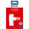 SKROSS | 1.302422 | Euro USB Charger (4xA) | Caricabatterie da Muro con Spina Italiana per Dispositivi Mobili 4 Prese USB da 4.8 A - Voltaggio 100 V - 250 V