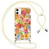 Yoedge Cover con Cordino per iPhone 11, Custodia con Laccio Collana Regolabile Tracolla Aesthetic Frutta Disegni, Morbida Silicone TPU Necklace Protettiva Corda Case per iPhone 11 6,1, Colore