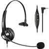 Callez Cuffie telefoniche fisse senza fili con microfono Cancelling, 2,5 mm, compatibili con Panasonic Gigaset C430A C530 CL660HX S850 Yealink W52P Cisco Grandstream Polycom DECT telefoni fissi