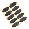 PATIKIL Ovale Mouse Piedi Pattini Imbottiture 0.7mm per Gioco Mouse Piedi Sostituzione Nero 10pz