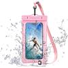 TECHGEAR Custodia impermeabile per telefono, custodia galleggiante IPX8 per nuoto, borsa impermeabile per telefono con cordino compatibile per iPhone 17 16e 16 15 14 13, Samsung Galaxy S25 S24 S23 S22