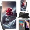 Haninsuze Cover per Xiaomi Redmi Note 11 Pro Plus 5G Custodia Cover Pelle Libro Portafoglio con Porta Carte Protezione Antiurto Cuoio Flip Case Custodia Cover per Redmi Note 11 Pro Plus 5G, Rose