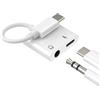 HOYULLI Adattatore da USB C a jack da 3,5 mm (2 in 1) per iPhone 16 15 Pro Max per iPad connettore cuffie per Apple Aux DAC Audio Jack compatibile con Samsung Galaxy S25 S24 Headset Type C Cavo Auto Splitter