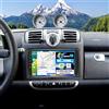 SIXWIN 4+128G Android 15 Autoradio con CarPlay/Android/Mirror Link per Mercedes Benz Smart Fortwo 2005-2010, 9 HD TouchScreen Schermo Navigatore WiFi RDS FM USB Bluetooth+AHD Retrocamera