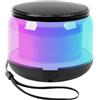 mumisuto Altoparlante Bluetooth Portatile con Suono Surround 3D & Luce RGB & Cordino, S100 Mini Cassa Bluetooth, Speaker Bluetooth per iPhone, Android, Accoppiamento TWS