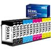 Zoyood 503XL Cartucce Compatibili con Epson 503XL Cartuccia 503 XL Multipack per Expression Home XP-5200 XP-5205 XP5200 XP5205, Workforce WF-2960 WF-2965 WF2960 WF2965 WF-2960DWF WF-2965DWF (12-Pack)