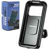 Wegman Supporto per cellulare per bicicletta e moto (impermeabile IP67 | Girevole a 360° e inclinabile, touchscreen, attenuazione delle vibrazioni, supporto per smartphone per e-bike, bici da corsa