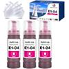 Nextpage 104 Inchiostro Multipack 104 Flacone Magenta Compatibile per Epson EcoTank ET2720 Et2820 ET-2710 ET‑2711 ET-2712 ET-2714 ET-2715 ET-2720 ET-2726 ET-2810 ET-28111 T-2812 (3 Magenta)