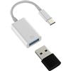 Aksenli Adattatore USB C Maschio a OTG 3.0 Femmina per iPhone 16 Convertitore compatibile per Samsung Macbook per Apple Android Cavo Type C Adapter per iPad USB A Lettore Schede Trasferimento Dati Connettore