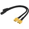 AAOTOKK XT60 to DC Adapter Cable XT60 Bullet Connector to DC 5.5X2.5mm Female Power Jack Adapter Cable for TS100 Soldering Iron, FPV Monitor Power,Drone Power Cord.(30 cm-2Pack)